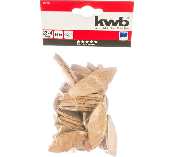 Деревянные вставки KWB 65х12х4, 50 шт. 029-120