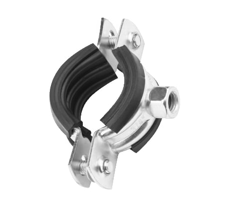 Трубный оцинкованный хомут с гайкой Зубр 1/2", 1 шт. 37850-20-24-1