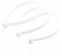 Нейлоновые хомуты Зубр белые, 2.5x100 мм, 100 шт. 309010-25-100