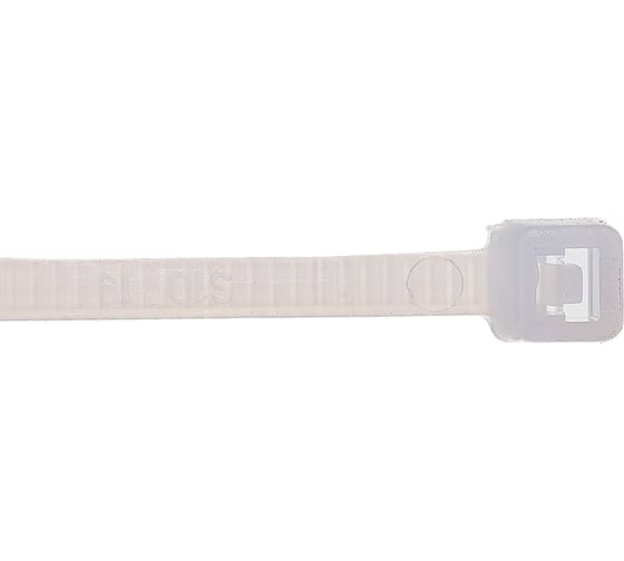 Нейлоновые хомуты Зубр белые, 2.5x100 мм, 100 шт. 309010-25-100