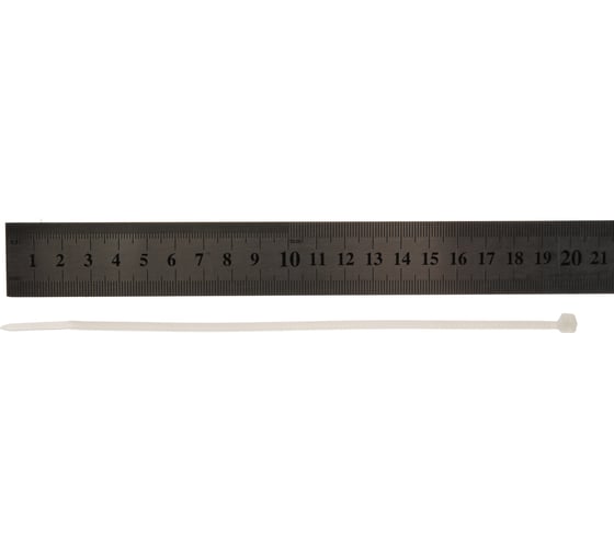 Нейлоновые хомуты Зубр белые, 3.6x200 мм, 100 шт. 309010-36-200