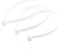 Нейлоновые хомуты Зубр белые, 4.5x200 мм, 100 шт. 309010-45-200