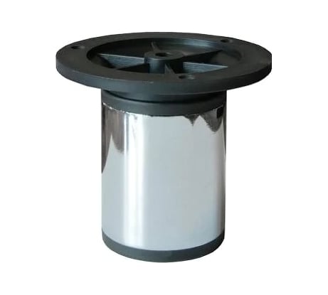 Круглая мебельная опора STARFIX d50x80-100 мм, хром SMF-5979