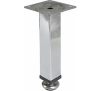 Квадратная мебельная опора STARFIX d25x100 мм, хром SMF-4616