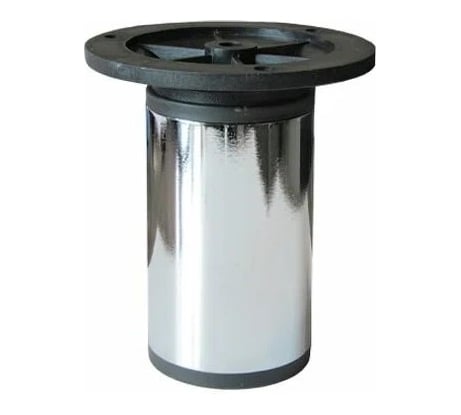 Круглая мебельная опора STARFIX d50x100-120 мм, хром SMF-5981