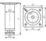 Опора мебельная круглая d30x100 мм хром STARFIX SMF-3095 ЦВ-0042916328 2