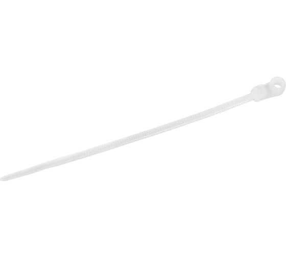 Нейлоновая стяжка Cabeus неоткрывающаяся, безгалогенная (halogen free), 110x2.5 мм, под винт, 100 шт. GTSC-110