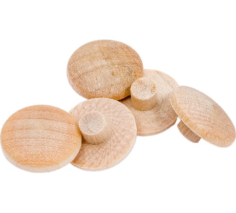 Деревянная заглушка под стяжку ЕВРОПАРТНЕР внутр. шестигранник, 4 мм, береза, 16 шт. 16 1083 1