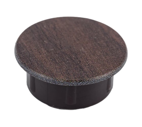 Заглушка на отверстие с текстурой ЕВРОПАРТНЕР d14 орех сиена, 12 шт. 16 0798 1 1