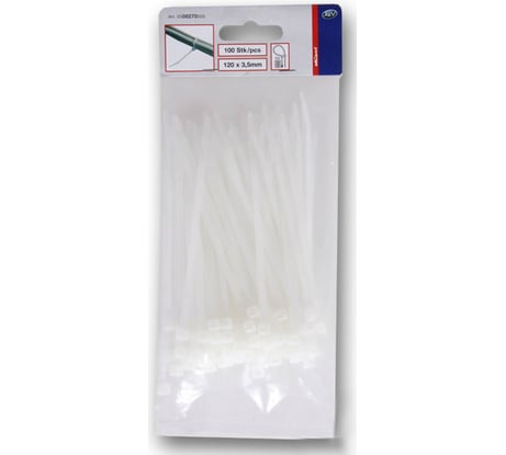 Одноразовые кабельные хомуты 140х3.2мм, 100шт, белые REV 08270 5