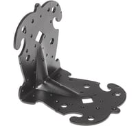 Уголок STARFIX 95x95x80 мм фигурный, черный матовый SMP-59647-1