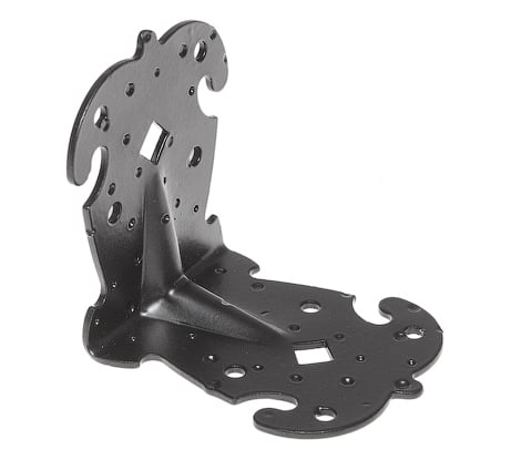 Уголок STARFIX 95x95x80 мм фигурный, черный матовый SMP-59647-1