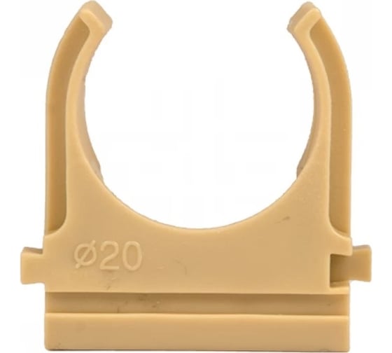 Крепеж-клипса EKF d20 мм, 10 шт., светлое дерево -Plast derj-z-20w
