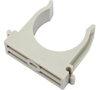 Крепеж-клипса для монтажа труб ТРИЗАМ O 32 мм, серая, 50 шт. TRZ0393