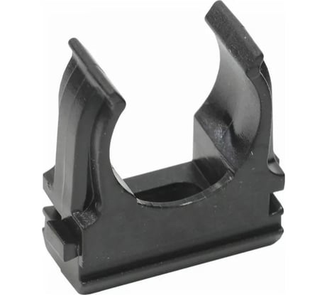 Крепеж-клипса для монтажа труб ТРИЗАМ O 20 мм, черная, 25 шт. TRZ0364