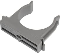 Крепеж-клипса для монтажа труб ТРИЗАМ O 40 мм, серая, 10 шт. TRZ0403