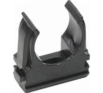 Крепеж-клипса для монтажа труб ТРИЗАМ O 20 мм, черная, 100 шт. TRZ0366