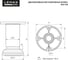 Декоративная регулируемая опора 60 мм Lemax PROF белая DK2-60-01-01 2