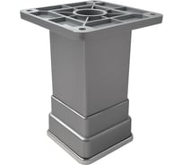 Декоративная квадратная регулируемая опора 100 мм Lemax PROF серый хром DK3-100-50-22