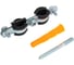 Двойной хомут для труб STOUT Sac-0020-200038 3/8"(15-19) к-т: хомут, шпилька-шуруп, дюбель пл. RG00914JHKI9GT 2