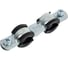 Двойной хомут для труб STOUT Sac-0020-200038 3/8"(15-19) к-т: хомут, шпилька-шуруп, дюбель пл. RG00914JHKI9GT 4