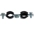 Двойной хомут для труб STOUT Sac-0020-200038 3/8"(15-19) к-т: хомут, шпилька-шуруп, дюбель пл. RG00914JHKI9GT 5