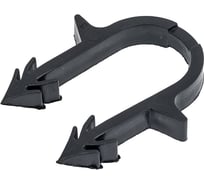 Якорная скоба с двойным креплением STOUT Smf-0004-001620 для труб д.16-20 мм, цвет черный RG008UCMLG8JAI