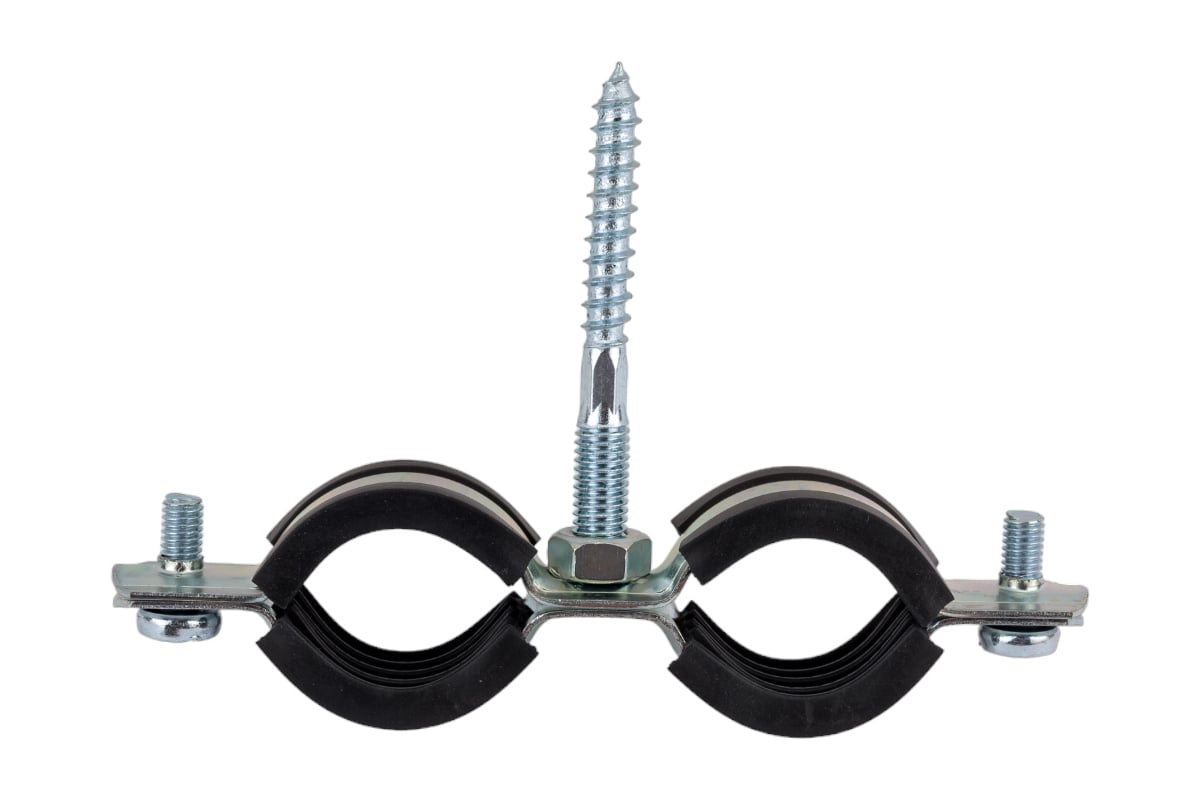 Двойной хомут для труб STOUT Sac-0020-200034 3/4"(25-29) к-т: хомут ...