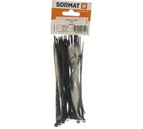 Ремешок-хомут SORMAT JSS черный 150х 3,5 40 шт пакет ФАС 2269 40 72