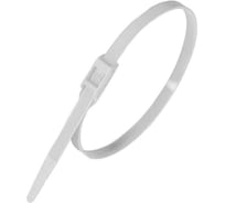 Разъемные кабельные стяжки с горизонтальным замком FORTISFLEX КСГ 8х400 белый 100шт 64769