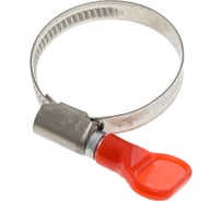 Обжимной хомут из нерж. стали Невский Крепеж 25-40 мм, с "бабочкой", 2 шт. пакет нк 822446