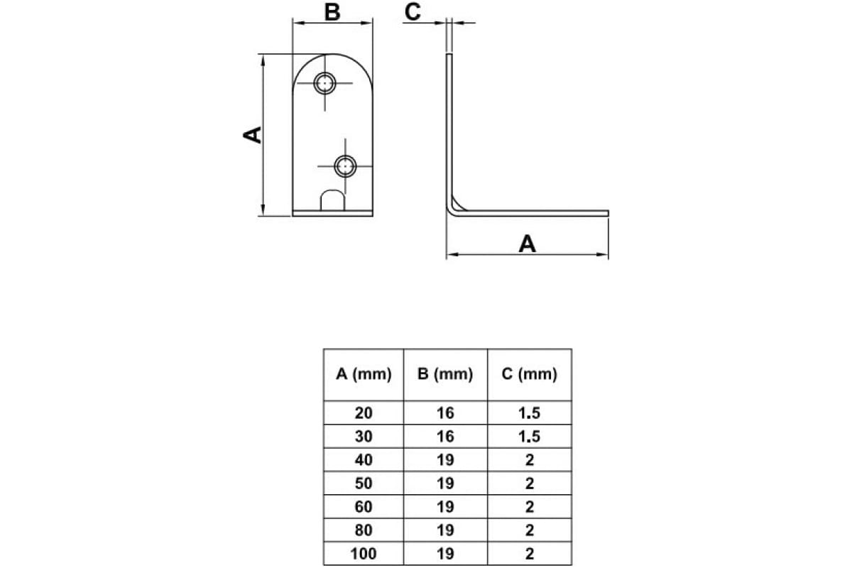 Крепежный уголок Amig 3-60 бихром, 1 шт. 936 - выгодная цена, отзывы,  характеристики, фото - купить в Москве и РФ