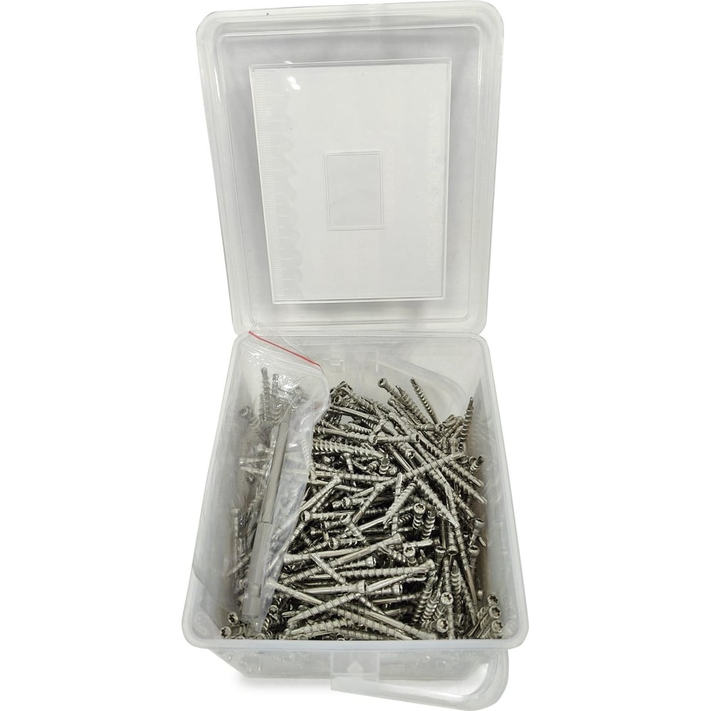 СаморезыCamoHiddenWoodScrewsA260mm,350шт.,дляскрытогомонтажатеррасифасадовспомощьюинструментаMarksmanарт.60350A2