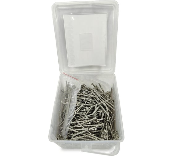 Саморезы Camo Hidden Wood Screws A2 60 mm, 350 шт., для скрытого монтажа террас и фасадов с помощью инструмента Marksman арт. 60350A2 1