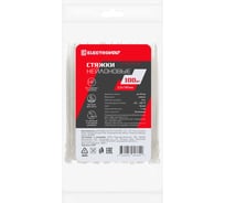Хомут ELECTROVOLT нейлоновый, белый, 2,5x100 100 шт. EV-CT2,5x100W-100