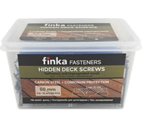 Саморезы с антикоррозийным покрытием для скрытого монтажа террас и фасадов Camo Hidden Wood Screws C4 60 mm, 700 шт. 60700C4