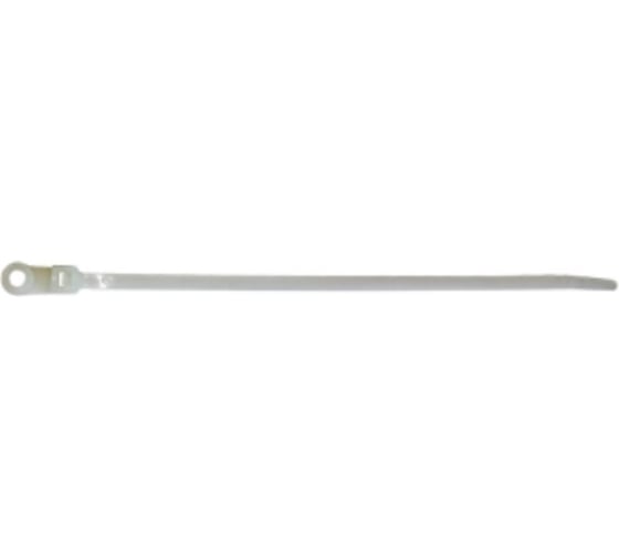Стяжки с монтажным отверстием SapiSelco 305x7,6 мм, белые BM3076