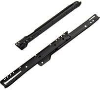 Комплект роликовых направляющих Lemax PROF 400 мм (толщина 0.8 мм), черный NR-08-BL1-400