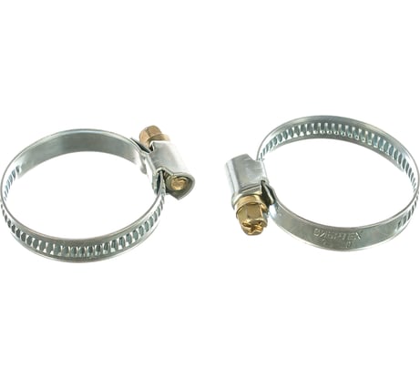 Металлические хомуты СИБРТЕХ стандартное болтовое крепление 25-40мм, 50шт/уп, ширина 9мм 47560