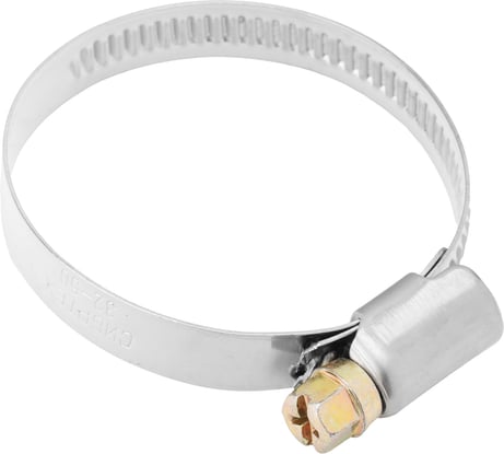 Хомуты СИБРТЕХ нержав. сталь, стандартное болтовое крепление 32-50мм, 50шт/уп, ширина 9мм 47582