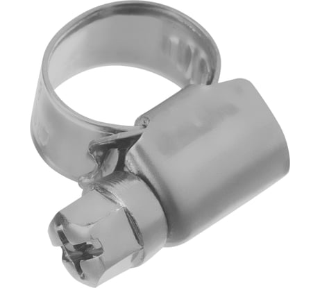 Хомуты СИБРТЕХ нержав. сталь, стандартное болтовое крепление 8-12мм, 100шт/уп, ширина 9мм 47576