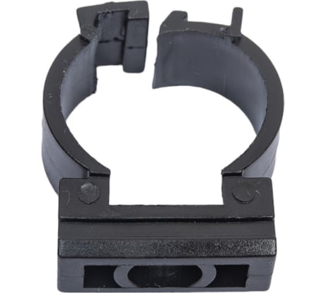 Держатель с фиксатором для труб Greenel D20 мм, черный, 100 шт. GE50181-05