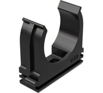 Держатель с защелкой для труб Greenel D20 мм, черный, 100 шт. GE50141-05