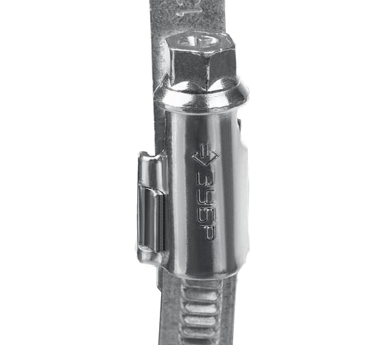 Червячный хомут ЗУБР Х-9н 32-50 мм, оцинкованный, 50 шт. 37807-50