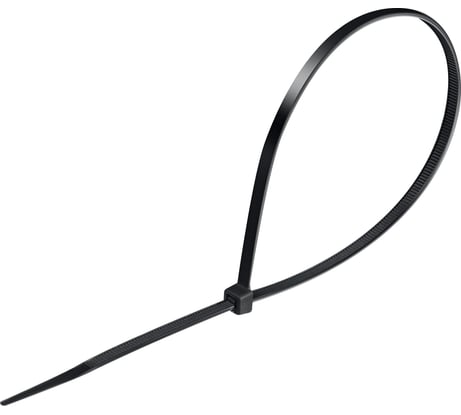 Хомуты-стяжки СИБИН Хс-ч черные, 4.8x350 мм, 100 шт., нейлоновые 3788-48-350