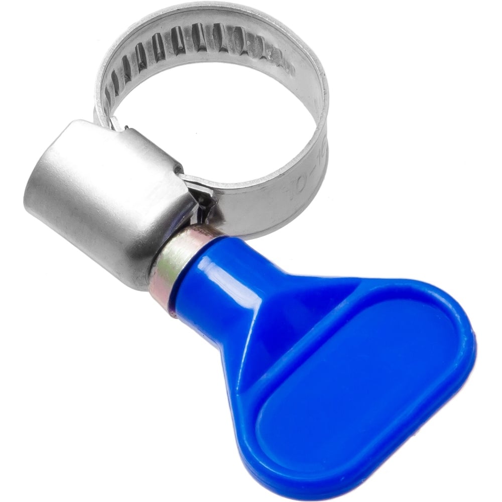 Обжимной червячный хомут MasterProf нержавеющая сталь, с бабочкой, 10 ...