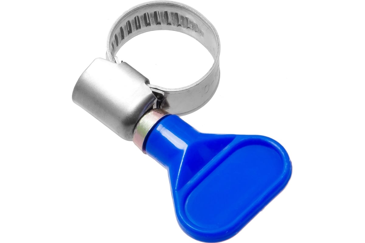 Обжимной червячный хомут MasterProf нержавеющая сталь, с бабочкой, 10 ...