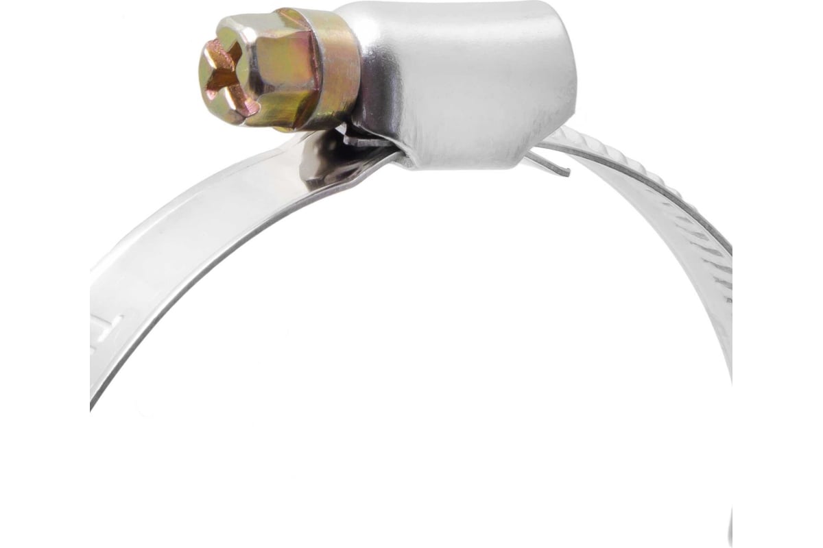 Обжимной червячный хомут MasterProf нержавеющая сталь, 50-70 мм, 5 шт ...