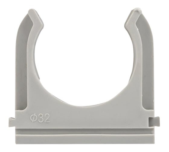 Крепеж-клипса EKF d32 мм, серая, 50 шт. derj-z-32n