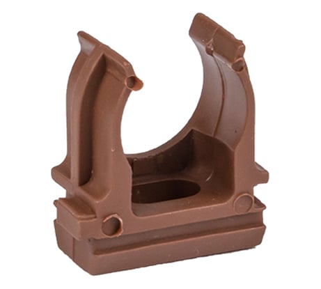 Крепеж-клипса EKF d20 мм, темное дерево, 10 шт. derj-z-20d